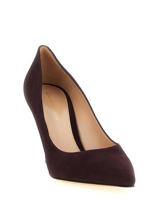 Gianvito Rossi Brown Suede Leather High Heel Pumps