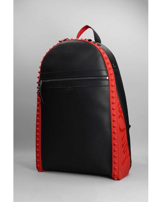Christian Louboutin Backparis Backpack In Black Canvas for men