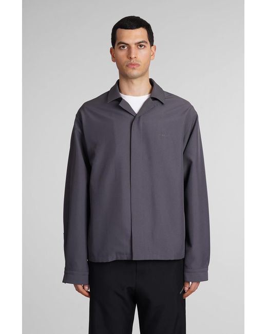 OAMC Gray System Shirt Casual Jacket for men