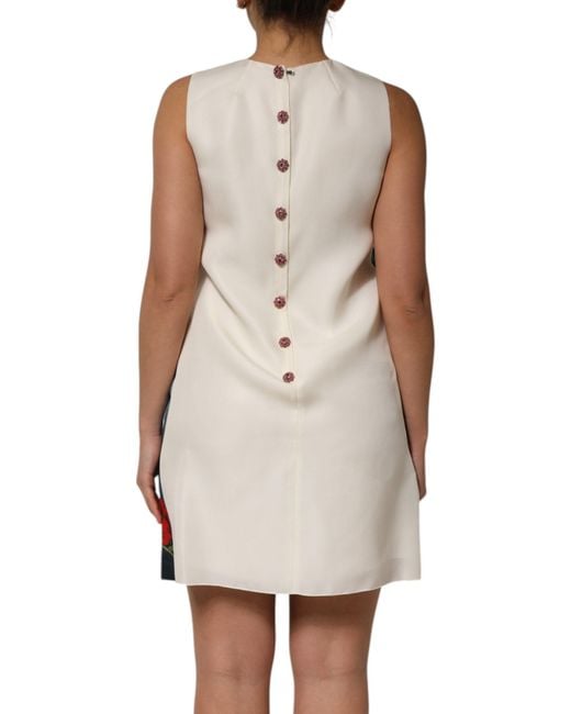Dolce & Gabbana Multicolor Crystal Embellished Mini Dress