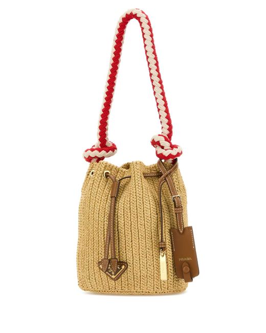 Prada Metallic Bucket Bags
