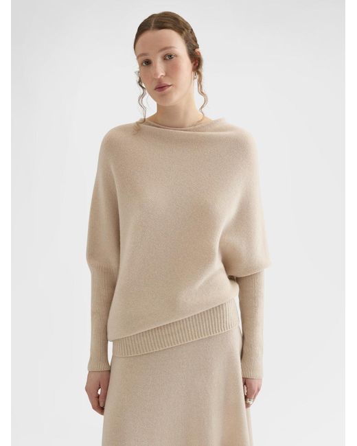 Agnona Natural Asymmetrical Sweater