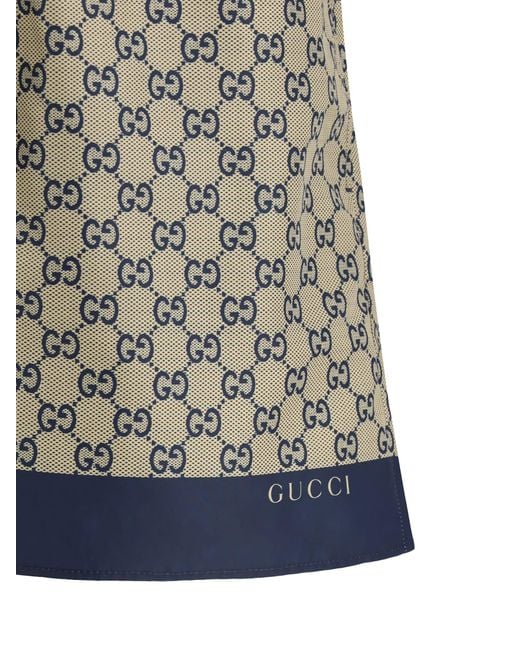 Gucci Gray Gg Logo Swimshorts for men