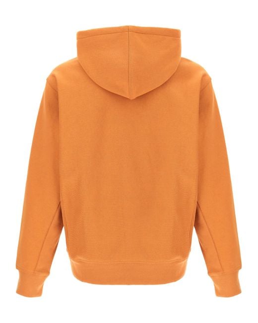 Carhartt Orange American Script Hoodie for men