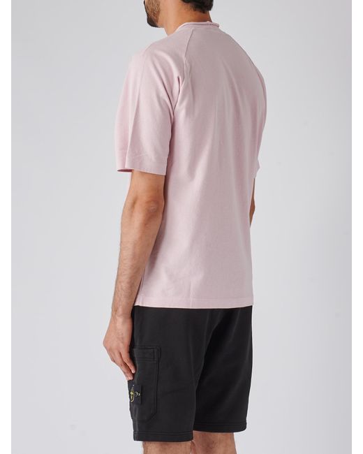 Stone Island Pink T-Shirt T-Shirt for men