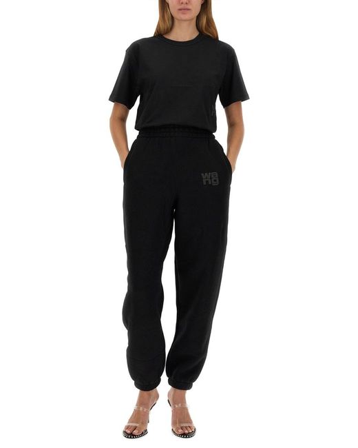 T By Alexander Wang Black Essential T-Shirt Cotton T-Shirts