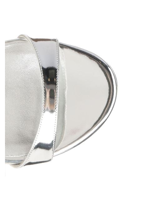 Stuart Weitzman Metallic Ankle Strap Heels