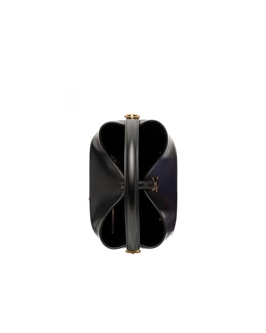 Saint Laurent Black Le 37 Small Leather Bucket Bag