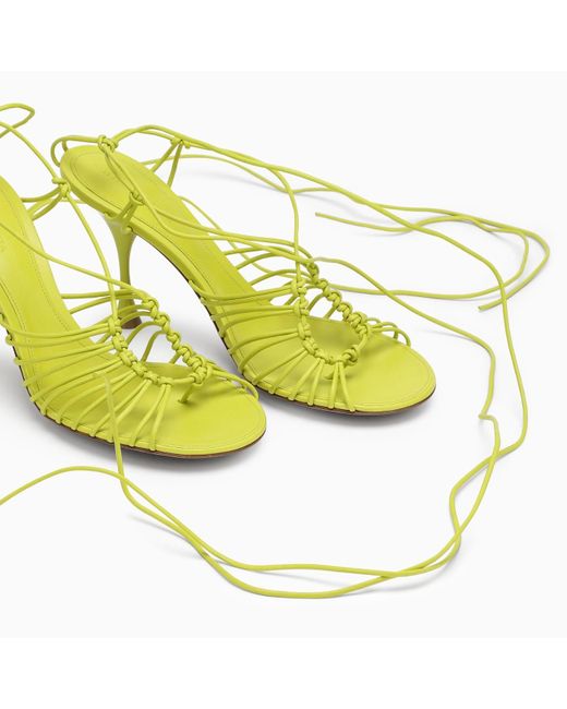 Bottega Veneta Yellow Dot Sandals