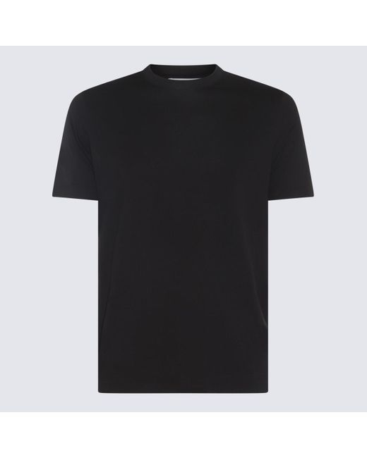 Cruciani Black Cotton Blend T-Shirt for men