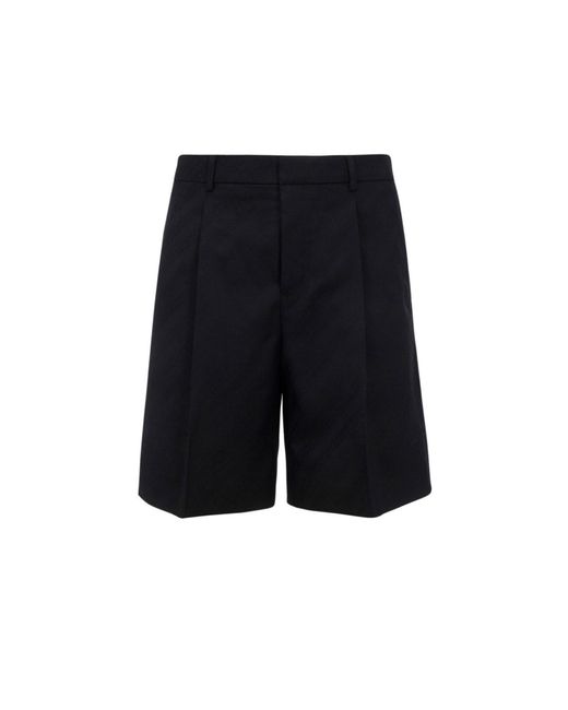 Givenchy Black Striped Wool Shorts for men
