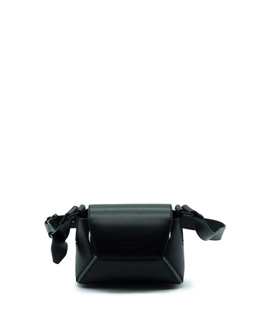 Vic Matié Black Leather Shoulder Bag