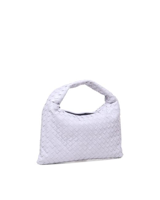 Bottega Veneta White Small Hop Bag