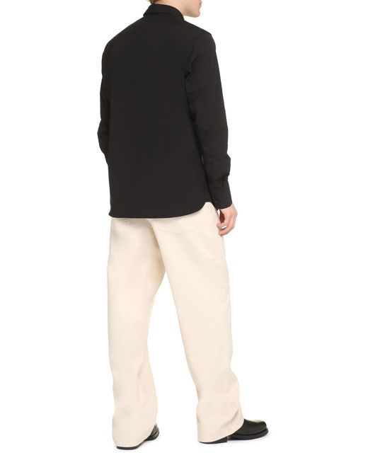 Burberry Black Cotton Shirt for men