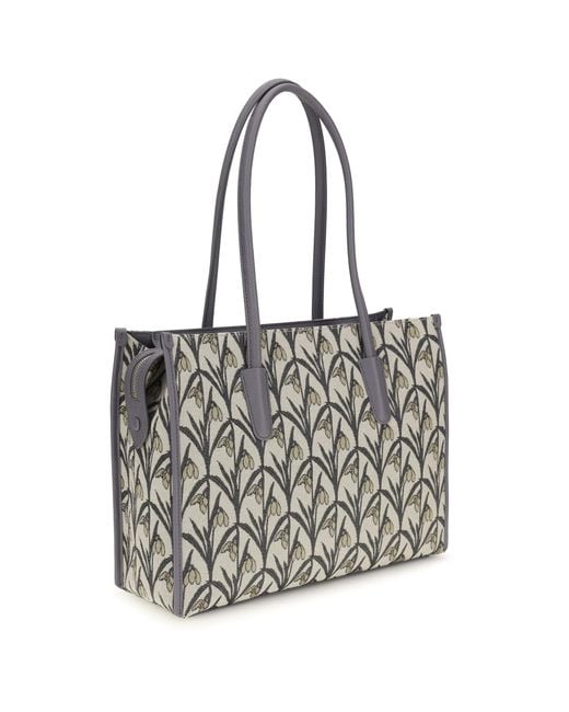 Coccinelle White Jacquard Tote Bag Shoulder