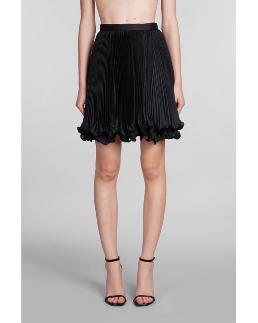 Balmain Skirt In Black Polyester