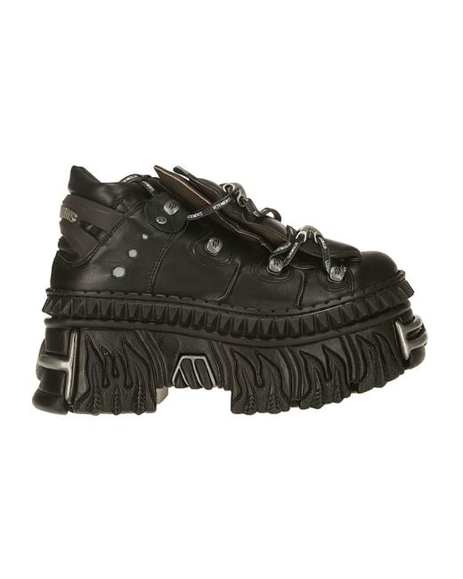 Vetements Black Xnewrock Platform Sneakers