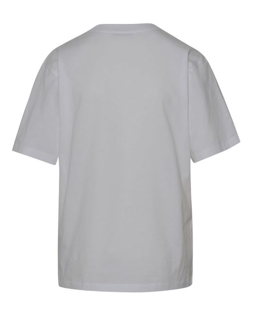 Moncler Gray White Cotton T-shirt