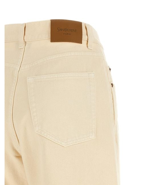 Saint Laurent Natural Cotton Jeans Denim Clothing