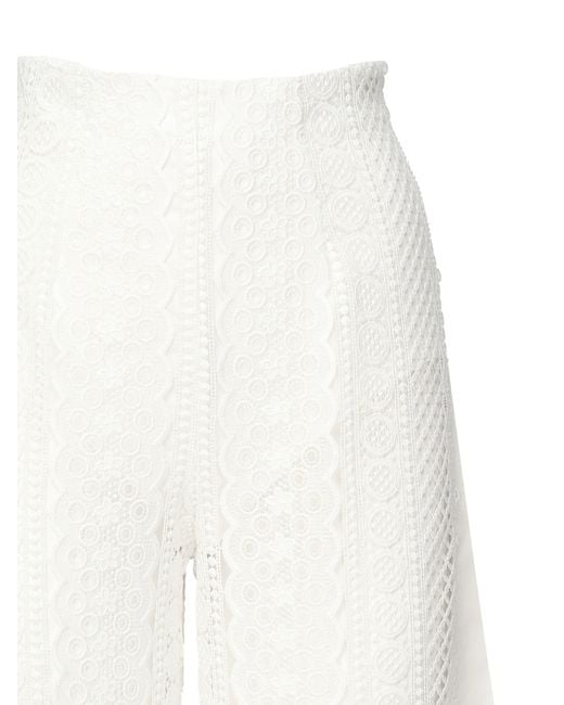 Charo Ruiz White Orsie Trousers