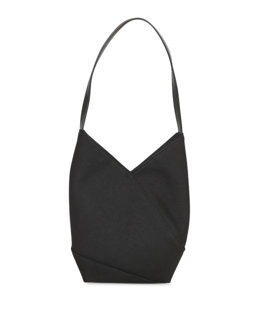 MM6 by Maison Martin Margiela Black Egg Satin Bag