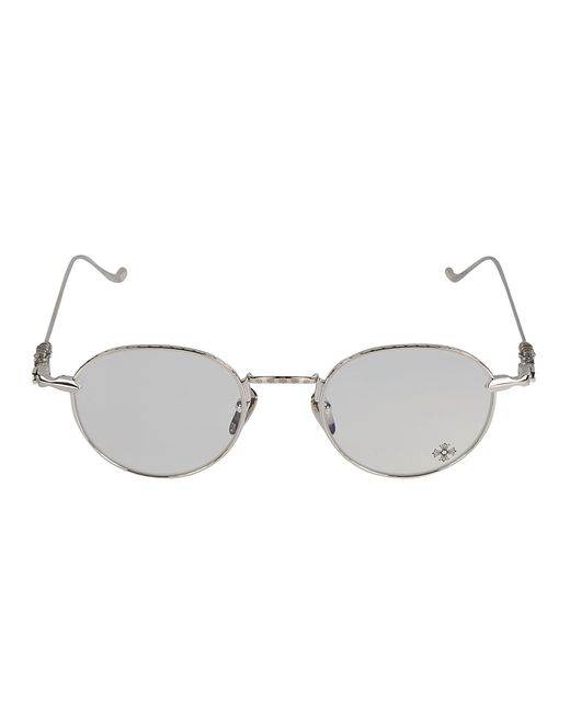 Chrome Hearts Metallic Round Frame