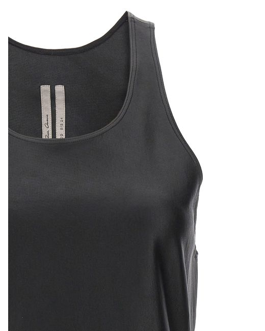 Rick Owens Black Stretch Leather Top
