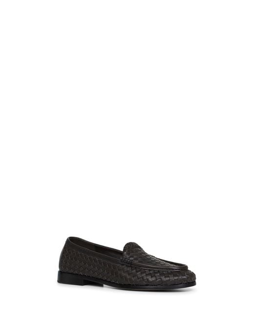 Bottega Veneta Black Espresso Intrecciato Nappa Leather Silenzio Loafers for men