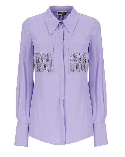 Elisabetta Franchi Purple Shirts