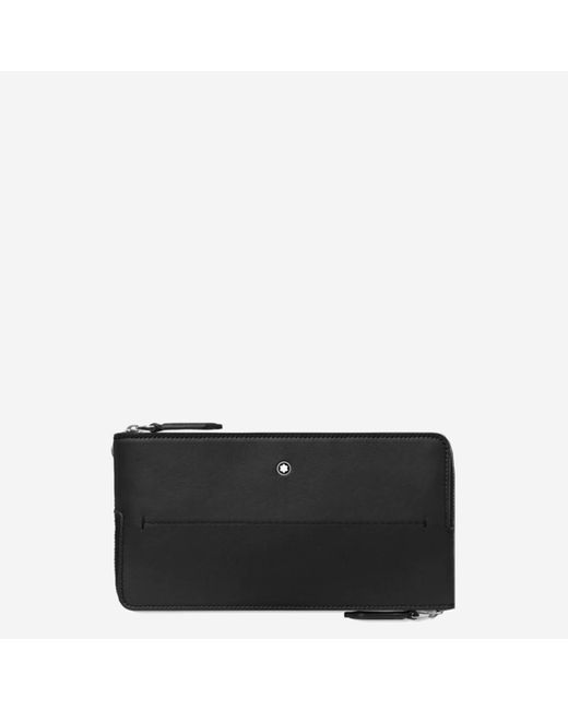 Montblanc Black Double Smartphone Case Meisterstück Selection Soft for men