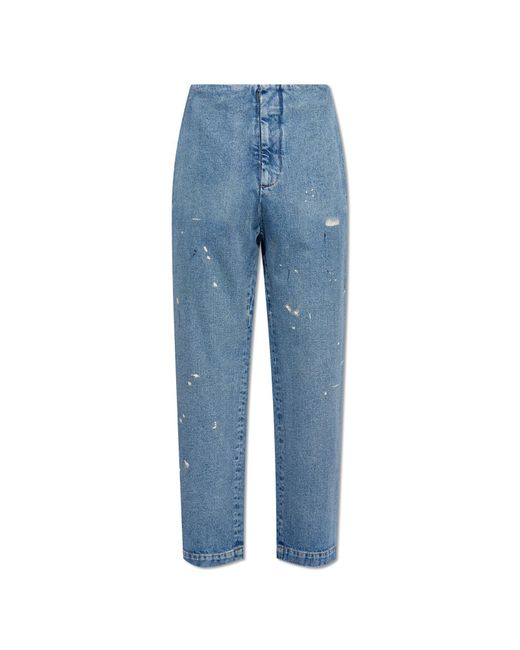 MM6 by Maison Martin Margiela Blue Jeans With Paint Splatters for men