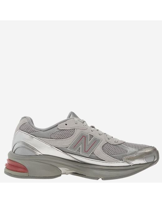 New Balance Gray Sneakers Leather Trainers