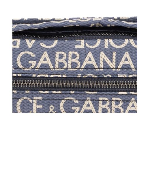 Dolce & Gabbana Gray Dolce & Gabbana Belt Bag With Logo for men