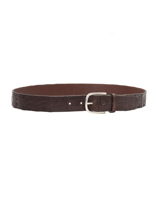 Orciani Brown Leather Belt for men