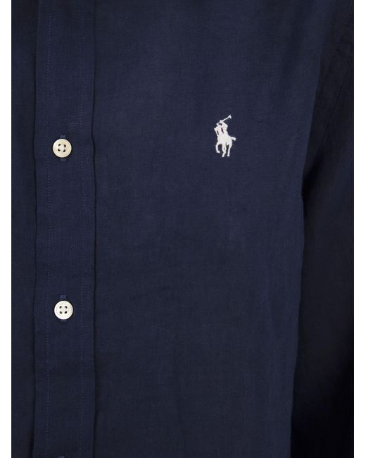 Ralph Lauren Blue Linen Shirt