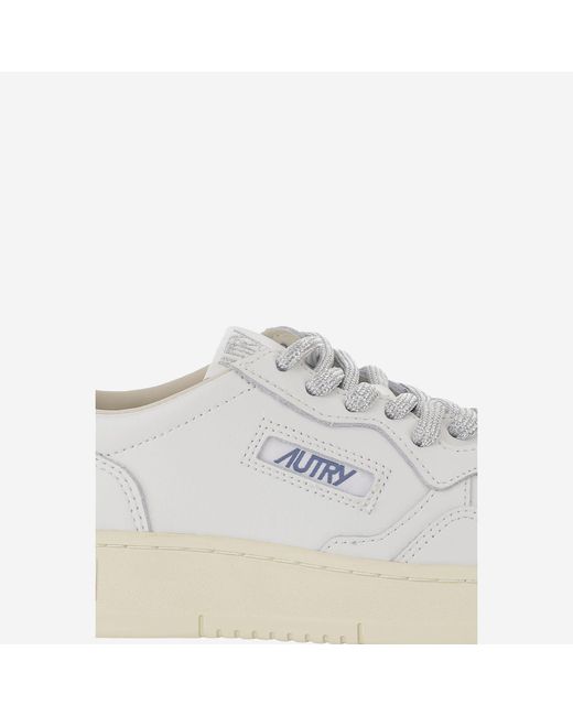 Autry White Sneakers Medalist Low Leather Leather/Rubber Trainers