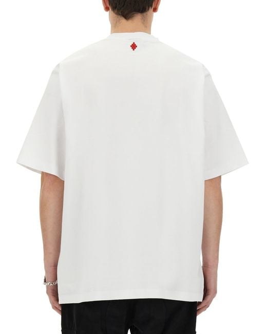 Marcelo Burlon White T-Shirt With Print for men