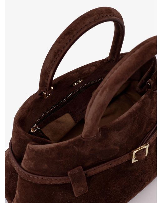 MANU Atelier Brown Le Cambon 25 Suede Handbag