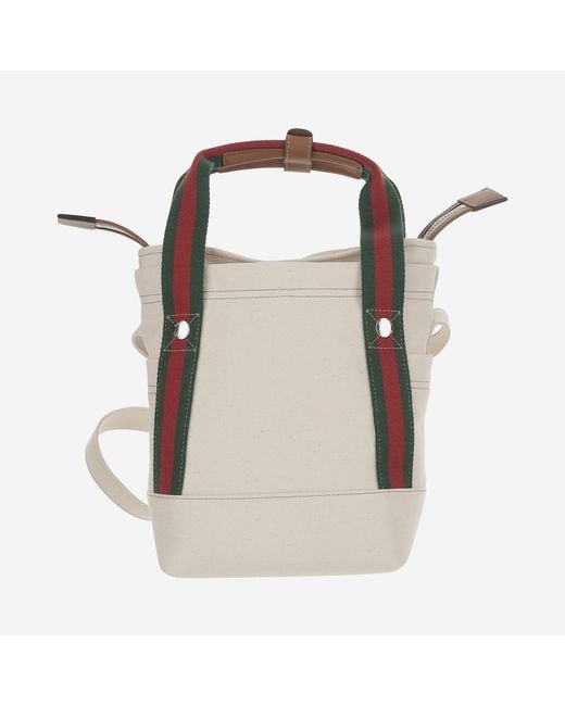 Gucci Natural Printed Fabric Bag Cotton Shoulder for men
