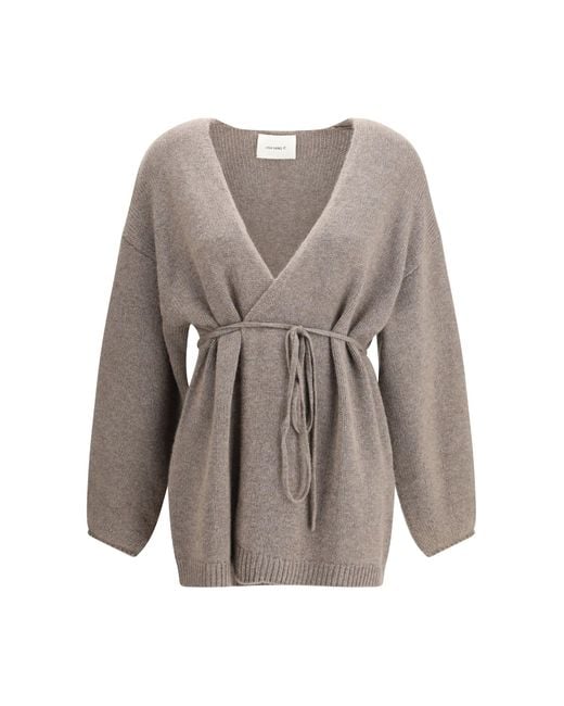 Lisa Yang Gray Laurina Cardigan