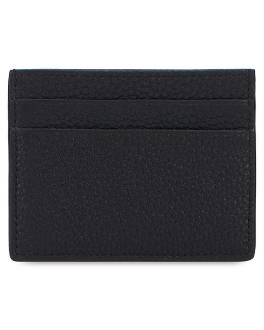 Dolce & Gabbana Black Card Holder Leather Wallets & Cardholders for men