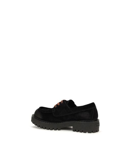 Prada Black Suede Leather Slip-On Loafers for men