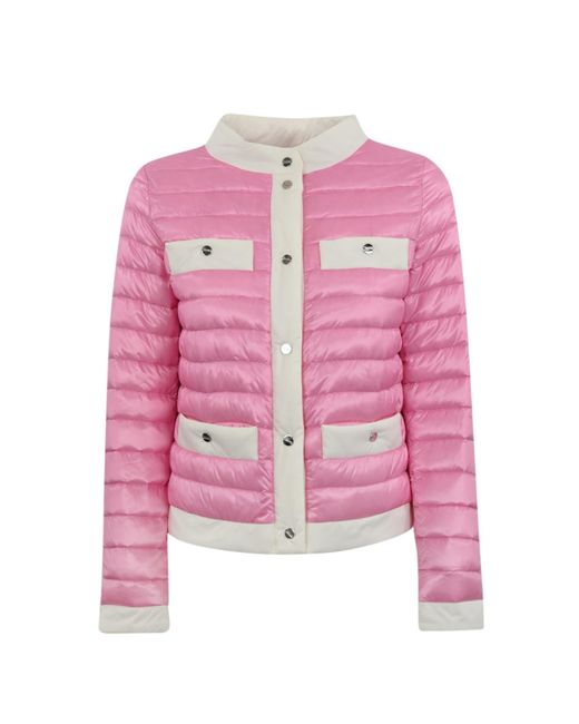Herno Pink Chanel Style Down Jacket