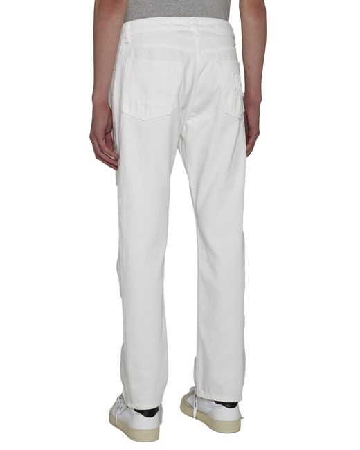 Palm Angels White Jeans for men