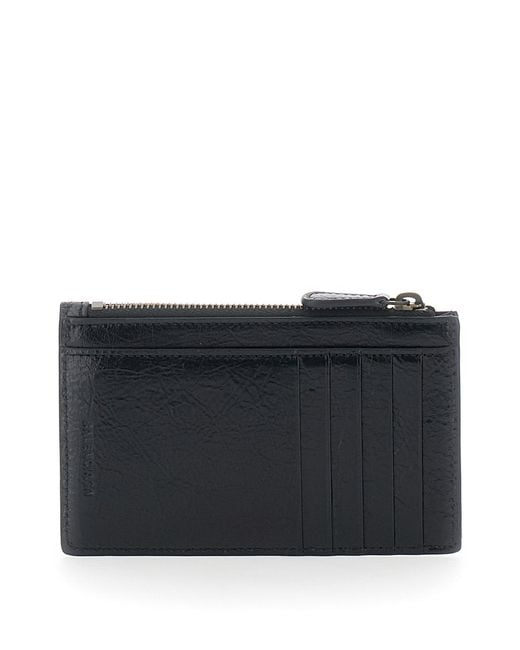 Balenciaga Black Cardholder Le City Long Leather Accessory