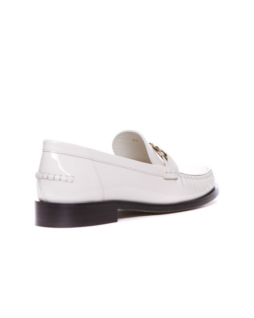 Ferragamo White Flat Shoes