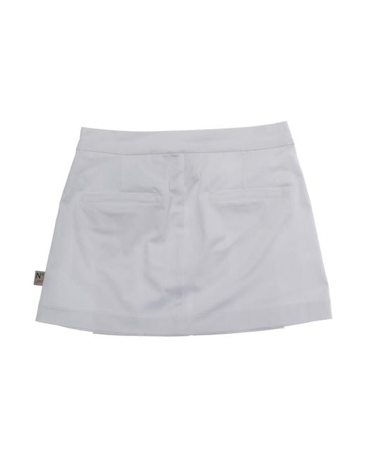 N°21 White Skirt With Pleats, Cotton