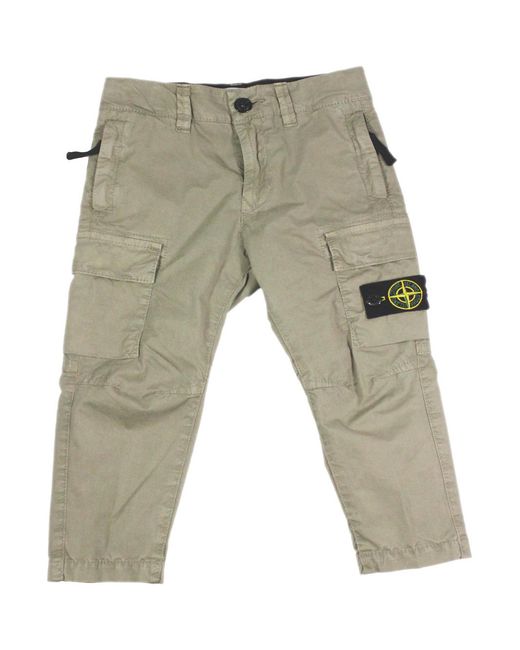 Stone Island Gray Trousers 97Co 3Ea for men
