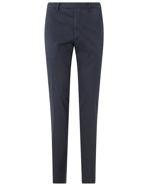 Santaniello Blue Pantalone Micro Cover Cotone Extrafino Stretch Elastane Pantaloni for men