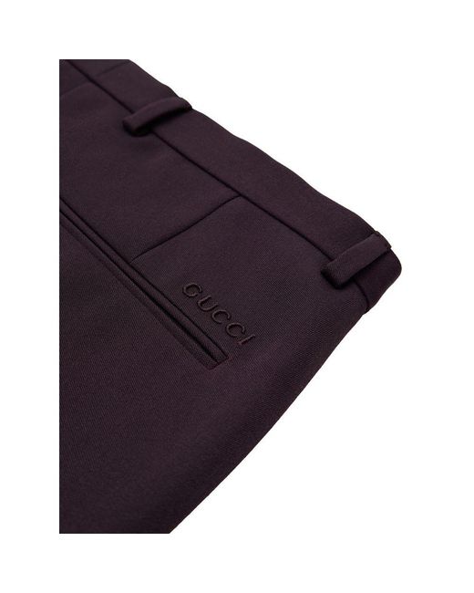 Gucci Blue Wool Dress Pants for men